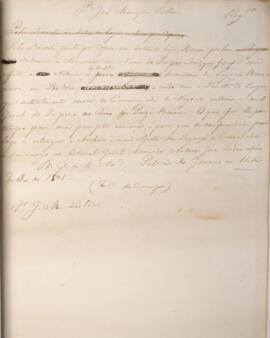 Despacho original enviado por Francisco Carneiro de Campos (1765-1842) para José Marques Lisboa (...