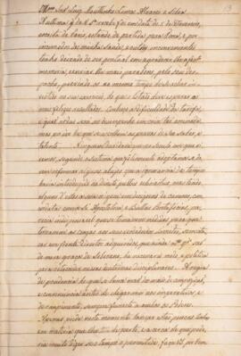 Cópia de ofício enviado por Antônio Luiz Pereira da Cunha (1760-1837), Marquês de Inhambupe, para...