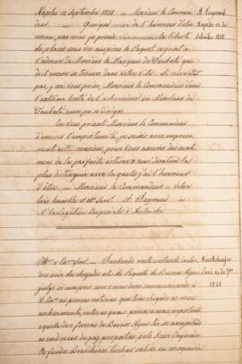 Cópia de ofício enviado por Kieckchoefer, com data de 14 de setembro de 1828, discorrendo sobre a...