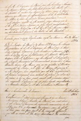 Cópia de Circular enviada por Sr. Costa para Duque Montmorency Laval (1767-1826), com data de 18 ...