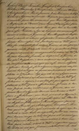 Cópia de carta enviada de Francisco José da Rocha, Francisco José Guimarães e José Francisco de M...
