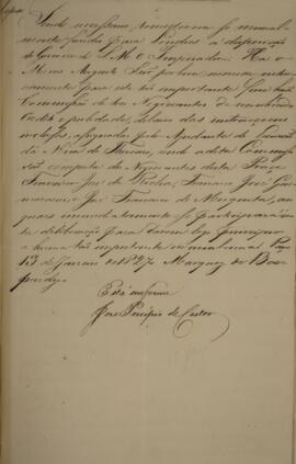 Cópia de circular enviada por Manuel Jacinto Nogueira da Gama (1765-1847), Marquês de Baependi, c...