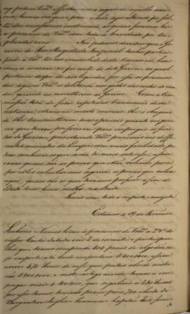 Cópia de carta enviada por Francisco José da Rocha, Francisco José Guimarães e José Francisco de ...