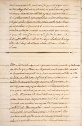 Cópia de ofício enviado por G. Kieckhoefer, com data de 14 de abril de 1828, parabenizando o dest...