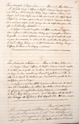 Cópia de Circular enviada por Francisco Muniz Tavares (1793-1876) para Sr. Bellocy, com data de 2...