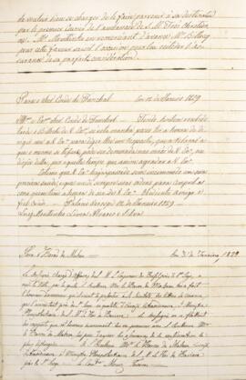 Cópia de Circular enviada por Francisco Muniz Tavares (1793-1876) para Barão de Malzen, com data ...