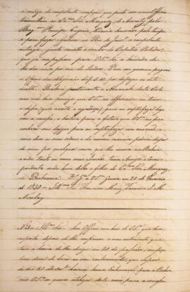 Cópia de ofício enviado por José Matheus Nicolay para Francisco Muniz Tavares (1793-1876), com da...