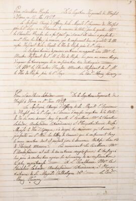 Cópia de Circular enviada por Francisco Muniz Tavares (1793-1876) para Sr. Runsen, com data de 14...