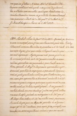 Cópia de ofício enviado pelo Monsenhor Fidalgo para Luiz Moutinho de Lima Álvares e Silva (1792-1...