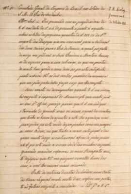 Cópia de ofício enviado por José Matheus Nicolay para Luiz Moutinho de Lima Álvares e Silva (1792...