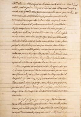 Cópia de ofício enviado por Manuel Antônio Farinha (s.d.-1842), Conde de Sousel, para Luiz Moutin...