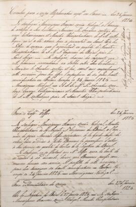 Cópia de Circular enviada por Monsenhor Francisco Corrêa Vidigal (s.d-1838) para Capitão Tiffer, ...
