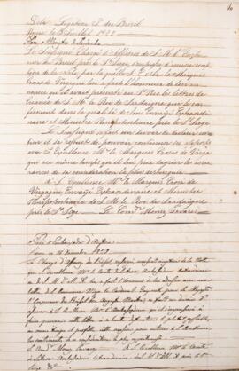 Cópia de Circular enviada por Francisco Muniz Tavares (1793-1876) para Conde de Luttros, com data...