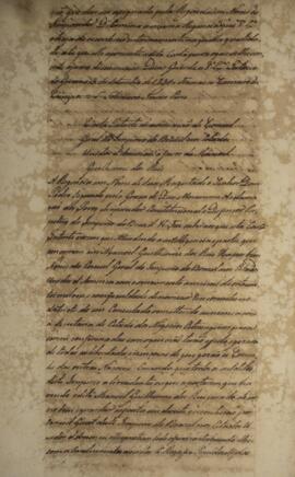 Carta patente com data de 12 de setembro de 1831 que confirma a nomeação de Manoel Guilherme dos ...