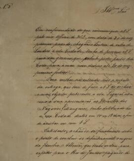 Nota Diplomática original enviada por Comendador Luiz de Souza Dias (s.d.) para Pedro Afonso de C...