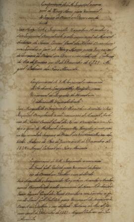 Carta patente com data de 11 de dezembro de 1829 confirma a nomeação de Henry Morris [s.d] para o...