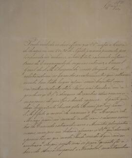 Nota Diplomática original enviada por Antônio Telles da Silva Caminha e Meneses (1790-1875), Marq...