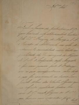 Nota Diplomática original enviada por Izidoro da Costa Oliveira para José Marques Lisboa (1807-18...
