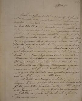Nota Diplomática original enviada por Antônio José da Silva Loureiro (1790-1848) para o comendado...