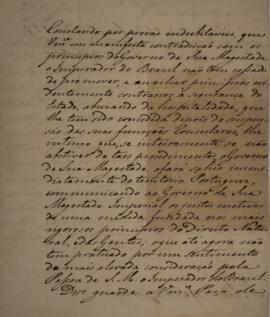 Ofício enviado por Manuel Francisco de Barros e Souza de Mesquita de Macedo Leitão e Carvalhosa (...