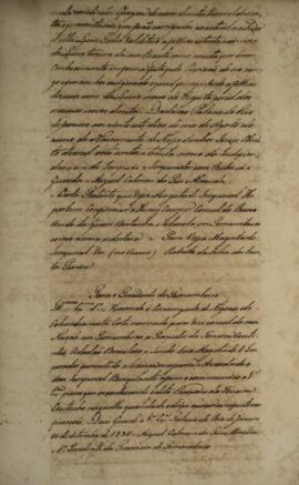 Carta patente com data de 11 de setembro de 1830, enviada para o presidente da província de Perna...