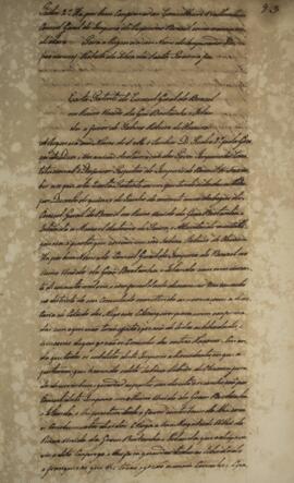 Carta patente com data de 5 de julho de 1831 que confirma a nomeação de Sabino Ribeiro de Oliveir...
