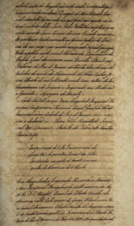 Carta patente com data de 4 de novembro de 1829 confirma a nomeação de George Black [s.d] para o ...