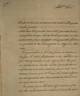 Nota Diplomática original enviada por Comendador Luiz de Souza Dias (s.d.) para Pedro Afonso de C...