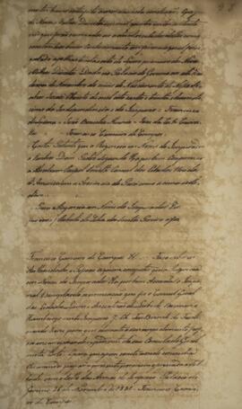 Carta patente com data de 21 de novembro de 1831 que confirma a nomeação de Ferdinand Ziese [s.d]...