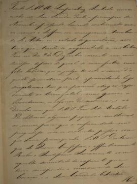 Cópia de despacho enviado por Antônio Luís Pereira da Cunha (1760-1837), Marquês de Inhambupe, pa...