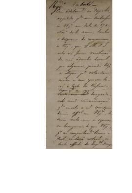 Minuta de despacho dirigido a Luís de Saldanha da Gama Melo e Torres Guedes de Brito (1801–1837),...