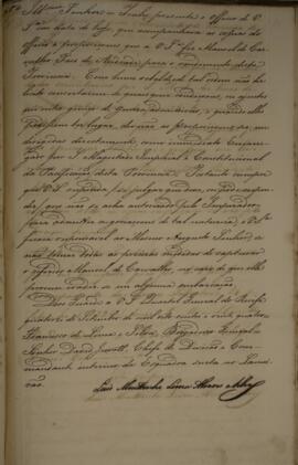 Cópia de anexo de ofício enviado por Francisco de Lima e Silva (1785-1853) para David Jewett (177...