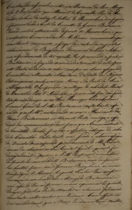 Cópia de anexo de Aviso enviado por Luiz José de Carvalho e Mello (1764-1826), Visconde de Cachoe...