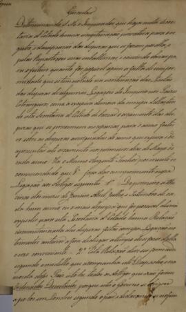 Cópia de circular enviada por João Carlos Augusto de Oyenhausen-Gravenburg (1776-1838), Marquês d...