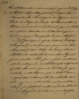 Cópia de despacho enviado por João Carlos Augusto de Oyenhausen-Gravenburg (1776-1838), Marquês d...