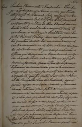 Cópia de anexo de Ofício enviado por Francisco de Lima e Silva (1785-1853) para Beaumeester e Com...