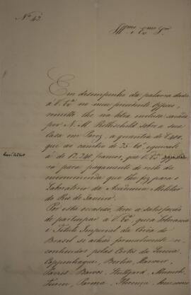 Ofício N.42 enviado por Manuel Rodrigues Gameiro Pessoa (s.d.-1846), Visconde de Itabaiana, para ...
