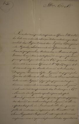 Ofício N.30 enviado por Manuel Rodrigues Gameiro Pessoa (s.d.-1846), Visconde de Itabaiana, para ...