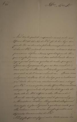 Ofício N.41 enviado por Manuel Rodrigues Gameiro Pessoa (s.d.-1846), Visconde de Itabaiana, para ...