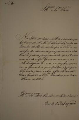 Ofício N.40 enviado por Manuel Rodrigues Gameiro Pessoa (s.d.-1846), Visconde de Itabaiana, para ...