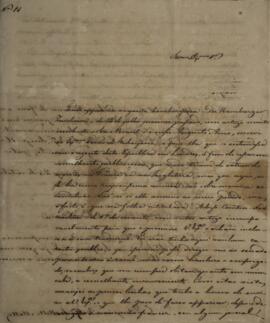 Ofício n°11 enviado por Eustáquio Adolfo de Mello Mattos (1795-s.d.), para Domingos Borges de Bar...