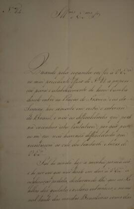 Ofício N.84 enviado por Manuel Rodrigues Gameiro Pessoa (s.d.-1846), Visconde de Itabaiana, para ...