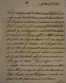 Ofício enviado por Paulo Martins d’Almeida*, para Antonio Telles da Silva Caminha e Meneses (1790...