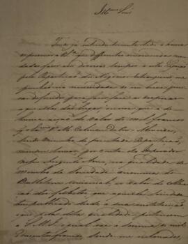 Cópia de Ofício enviado por Antônio Telles da Silva (1790-1875), Marquês de Rezende, para Eustaqu...