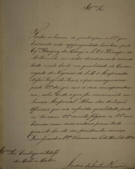 Cópia de Ofício enviado por Izidoro da Costa e Oliveira*para Eustaquio Adolfo de Mello Mattos (17...