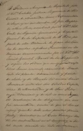 Cópia de despacho datado de 14 de outubro de 1819, informando sobre Tratado firmado entre o repre...