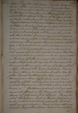 Cópia de anexo de Ofício enviado por Francisco de Lima e Silva (1785-1853) para Diogo Brun & ...
