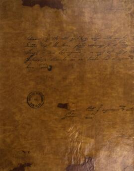Carta original assinada por Dom Pedro I (1798-1834) e endereçada para Jorge de Avilez Zuzarte de ...
