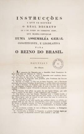 Aviso original subscrito por José Bonifácio de Andrada e Silva (1763-1838), com data de 19 de jun...
