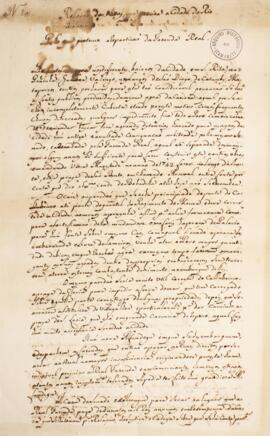 Relatório subscrito por André Martins Britto, datado de 09 de agosto de 1780, detalhando quais ob...
